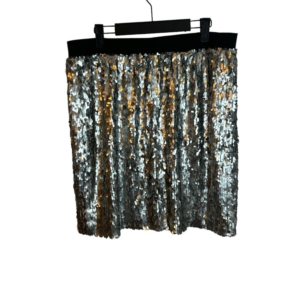 CATO SILVER SEQUIN SKIRT